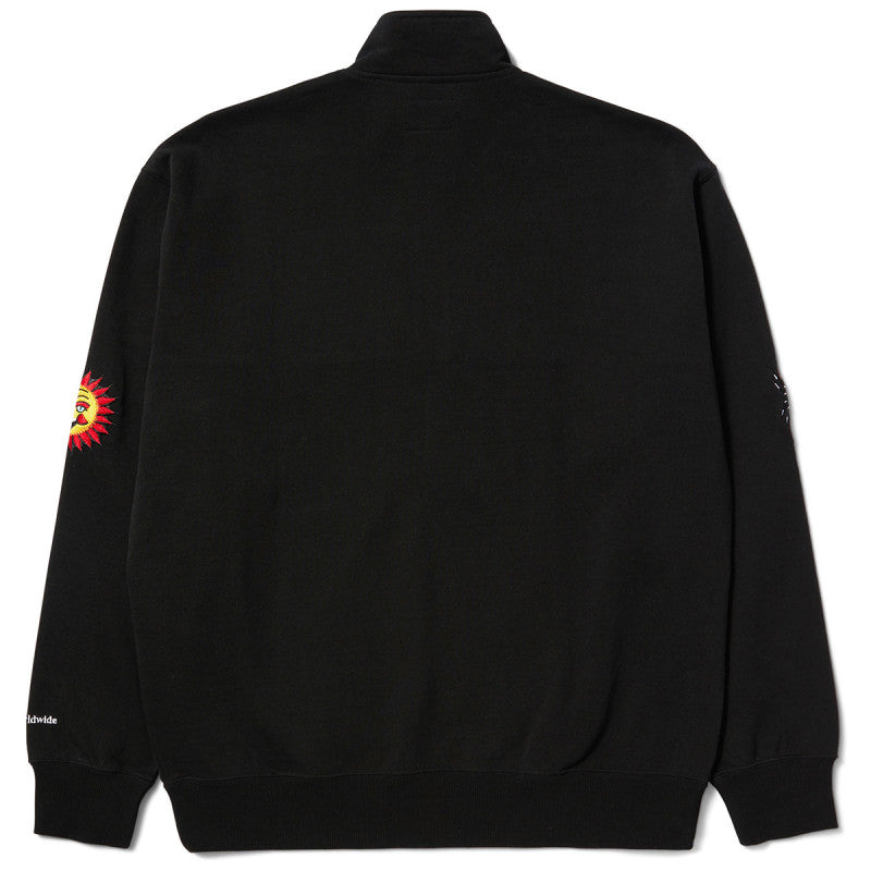 HUF Bledsoe Quarter Zip Fleece Sweater Black