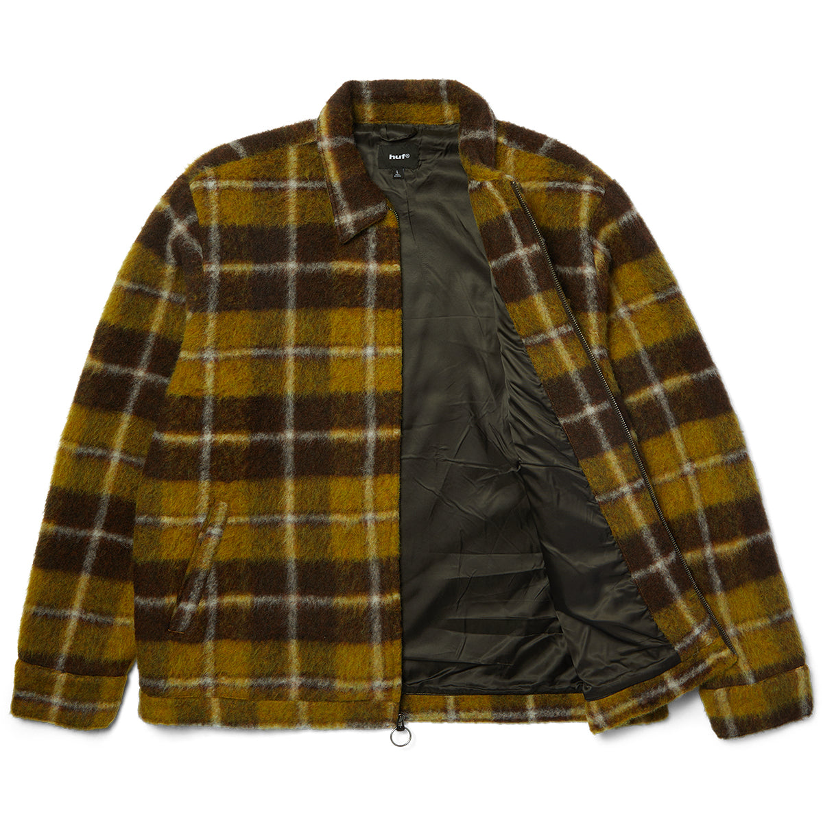 HUF Canton Plaid Jacket Brown