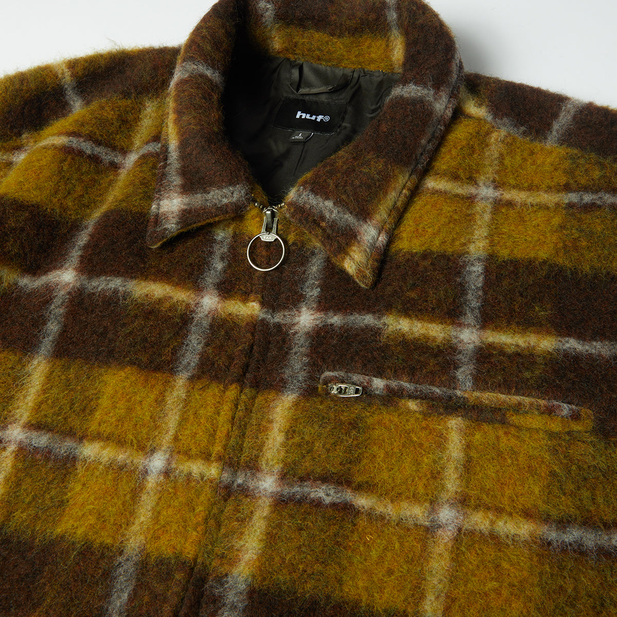 HUF Canton Plaid Jacket Brown