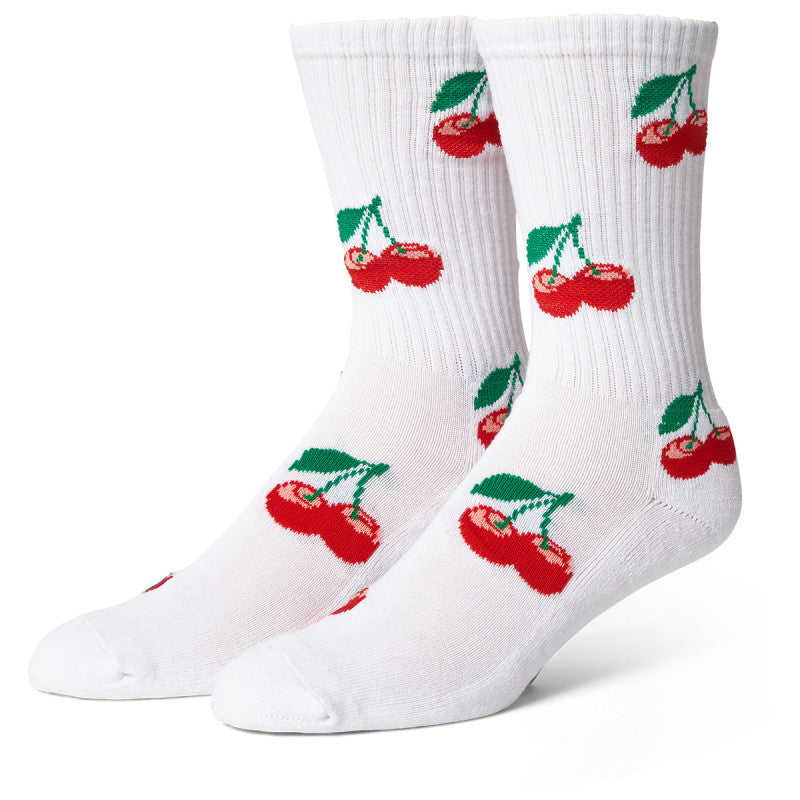 HUF Cherry Bomb Crew Sock White