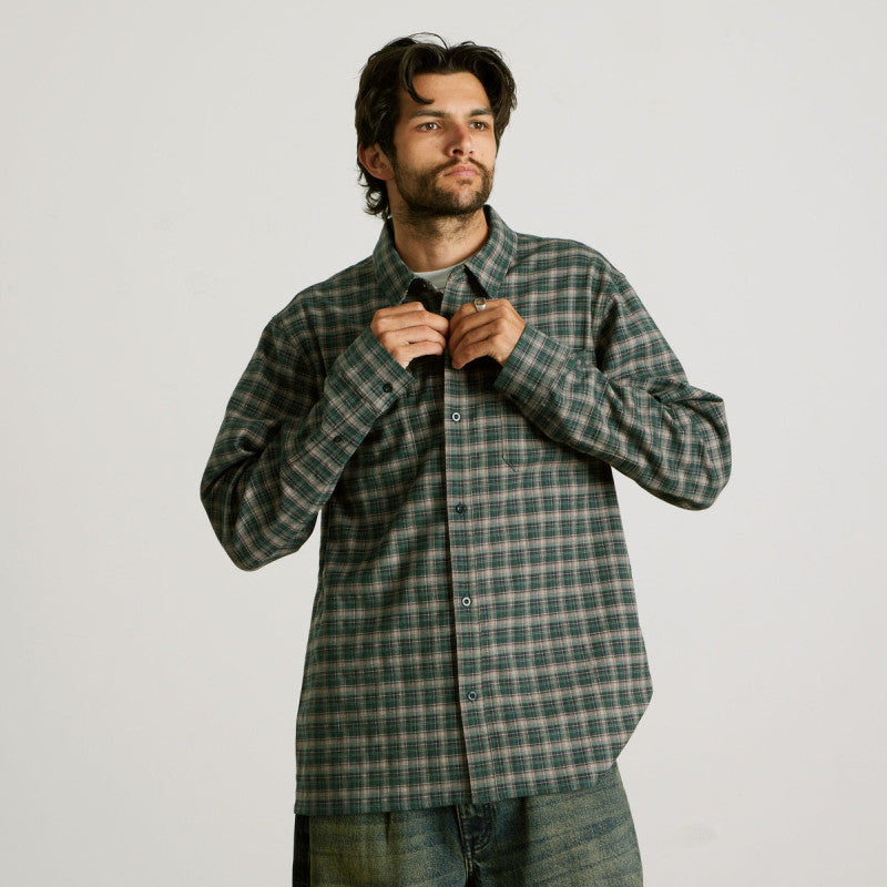 HUF Cross Plaid Longsleeve Shirt Pine
