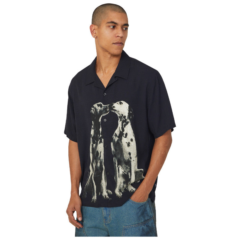 HUF Dogged Resort Shirt Black
