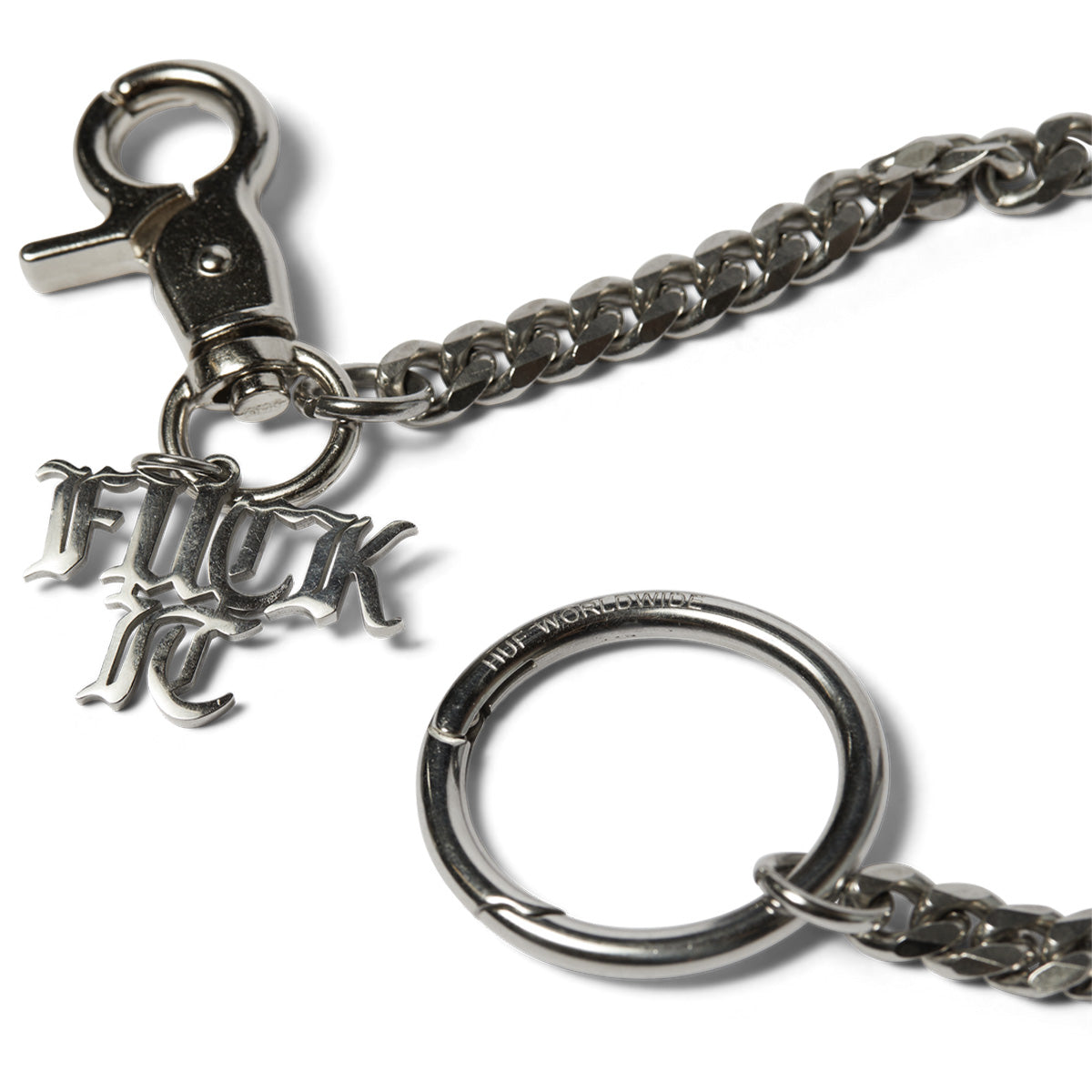 HUF Fuck It Wallet Chain Silver