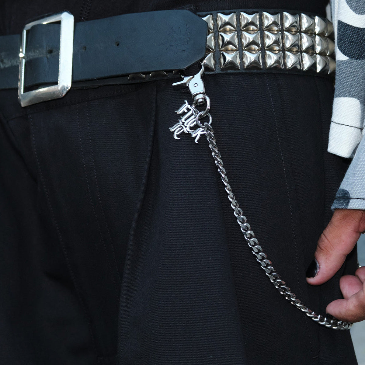 HUF Fuck It Wallet Chain Silver