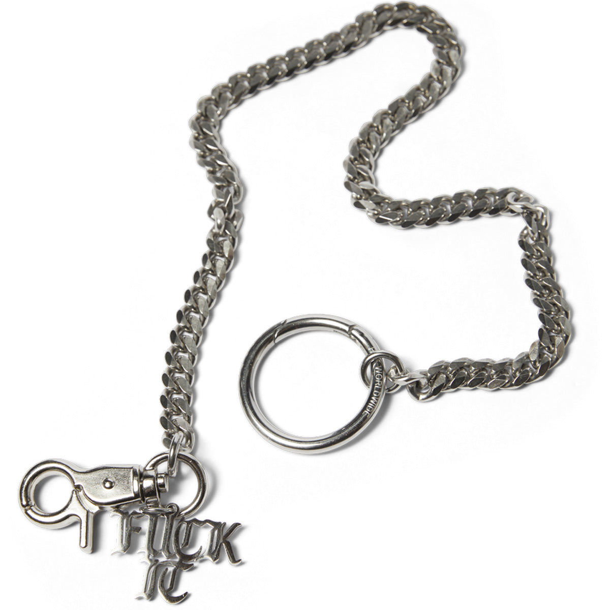 HUF Fuck It Wallet Chain Silver