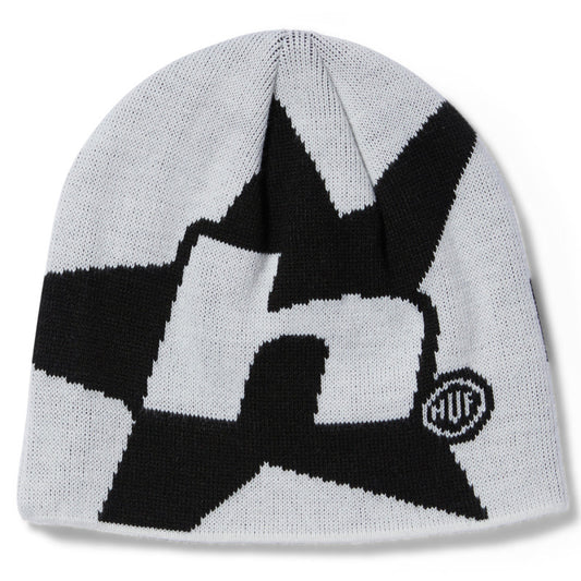 HUF H Star Skull Beanie White