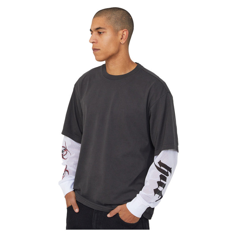 HUF Leon Double Layer Top Vintage Black