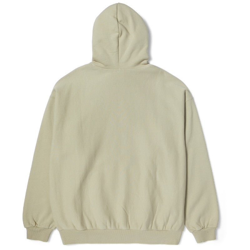 HUF Logo Applique Hooded Fleece Sweater Putty