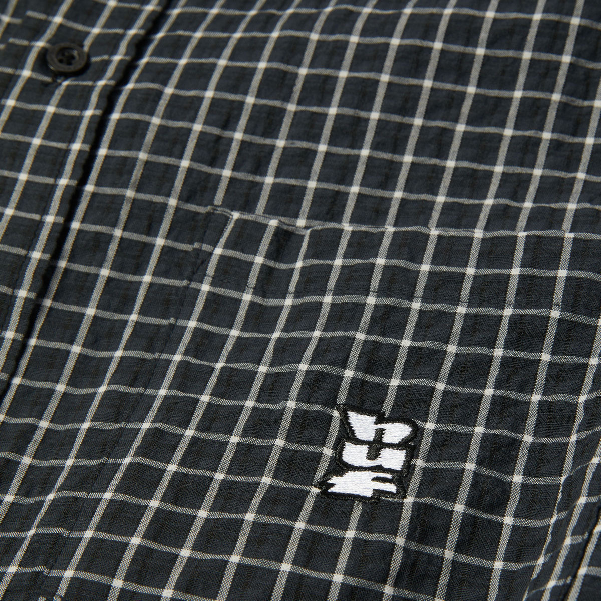 HUF Megablast Longsleeve Woven Top Black