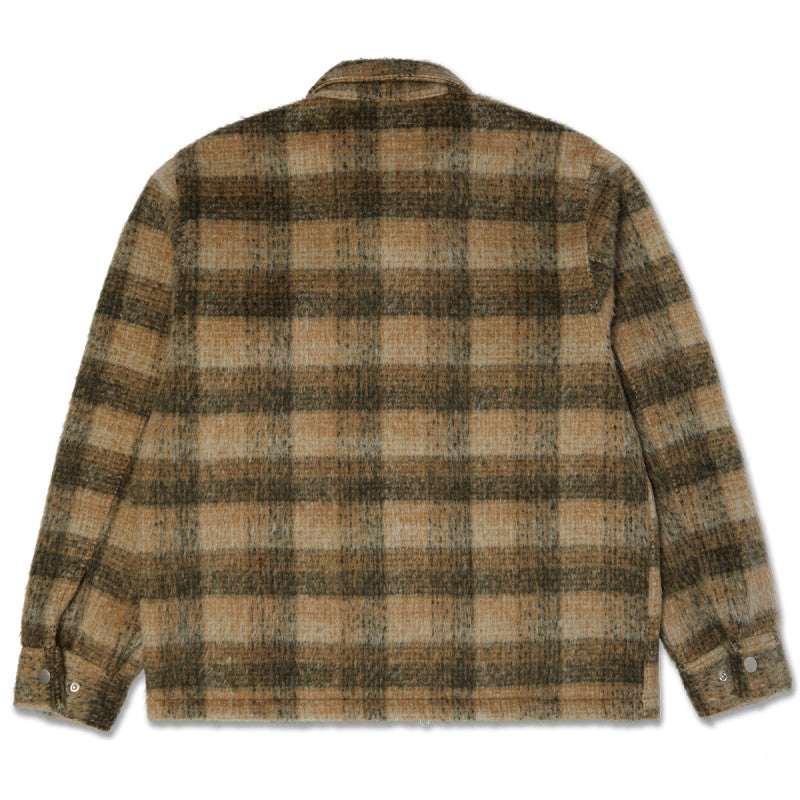 HUF Megablast Plaid Jacket Desert