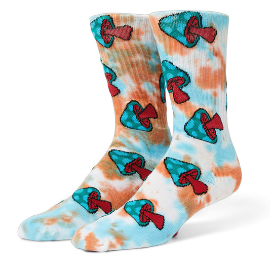 HUF Microdose Tiedye Sock Red