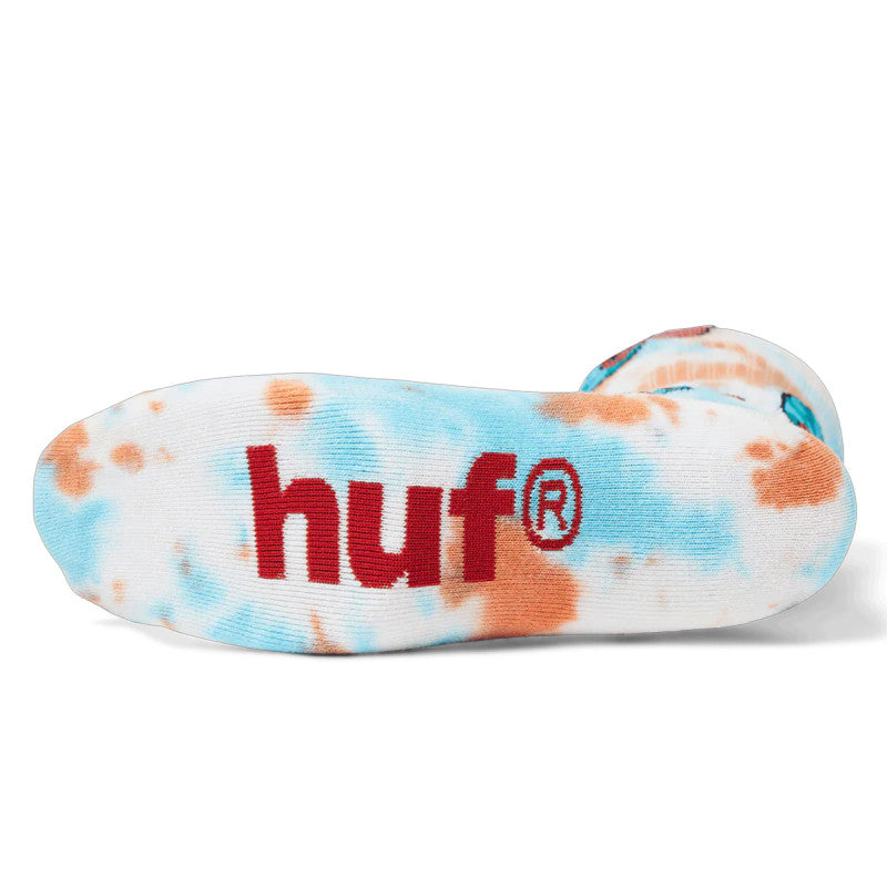 HUF Microdose Tiedye Sock Red