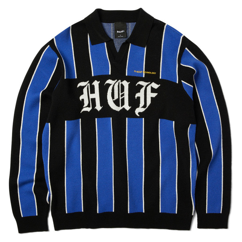 HUF Midfield Jersey Sweater Electric Blue