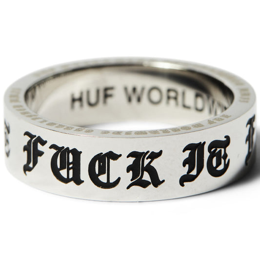HUF Old E Ring Silver