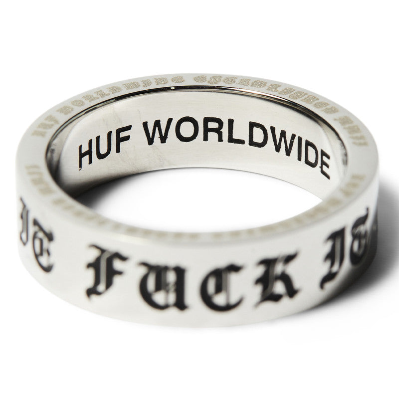 HUF Old E Ring Silver