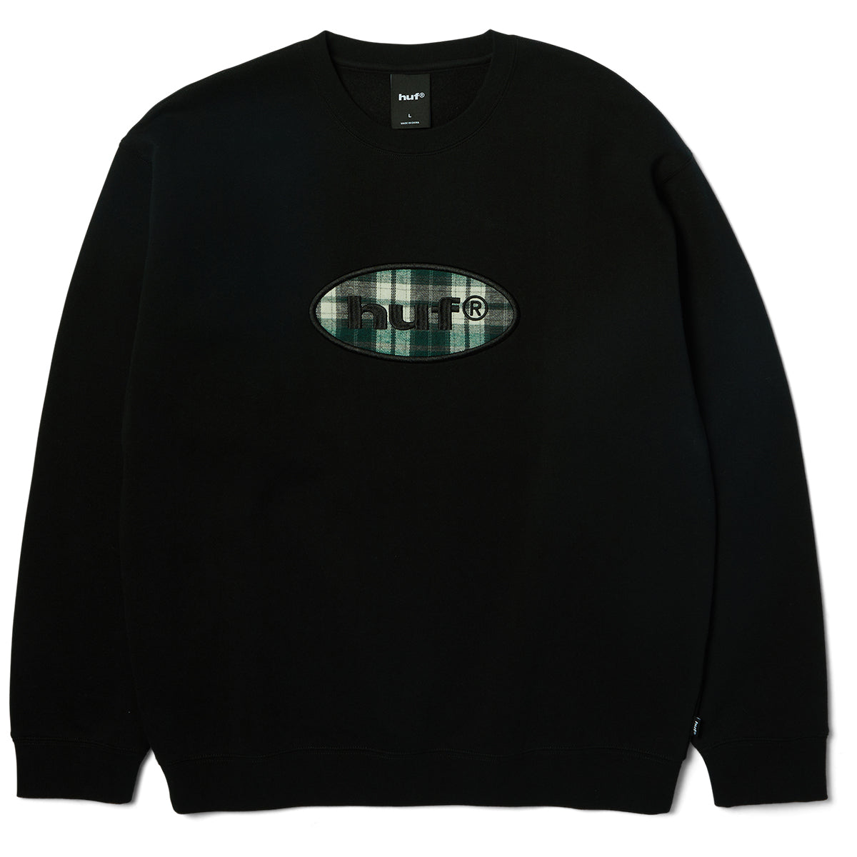 HUF Oval Applique Sweater Black