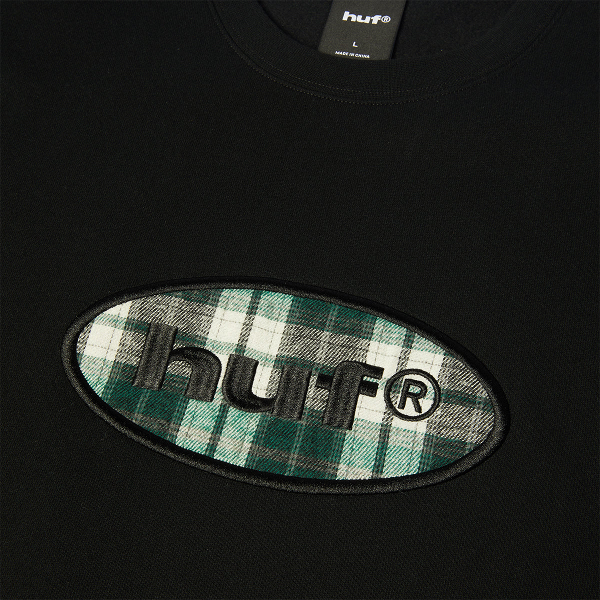 HUF Oval Applique Sweater Black
