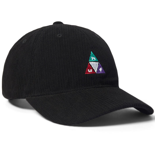 HUF Prism TT Cord 6 Panel Hat Black