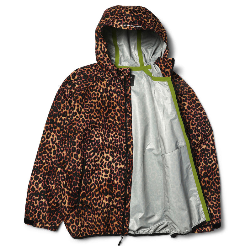 HUF Rainier Printed Shell Jacket Brown