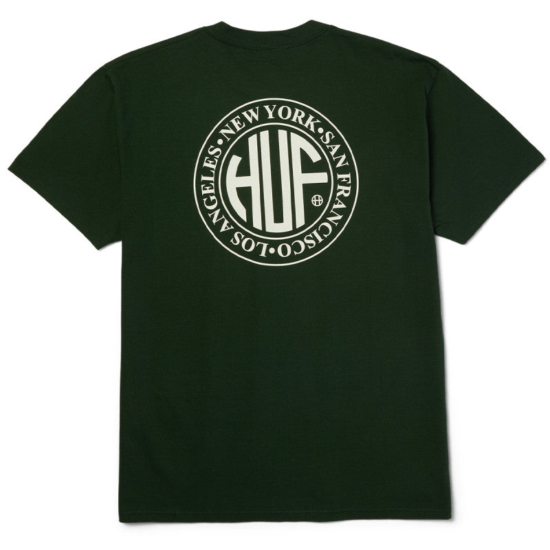 HUF Regional T-Shirt Forest Green/White