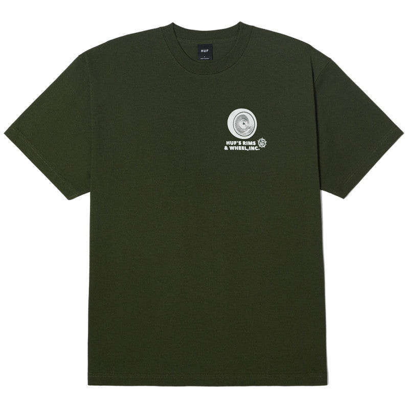 HUF Rim & Wheel Inc T-Shirt Hunter Green