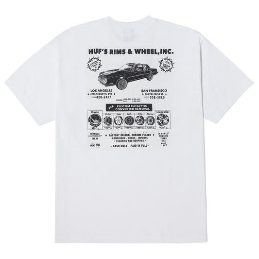 HUF Rim & Wheel Inc T-Shirt White