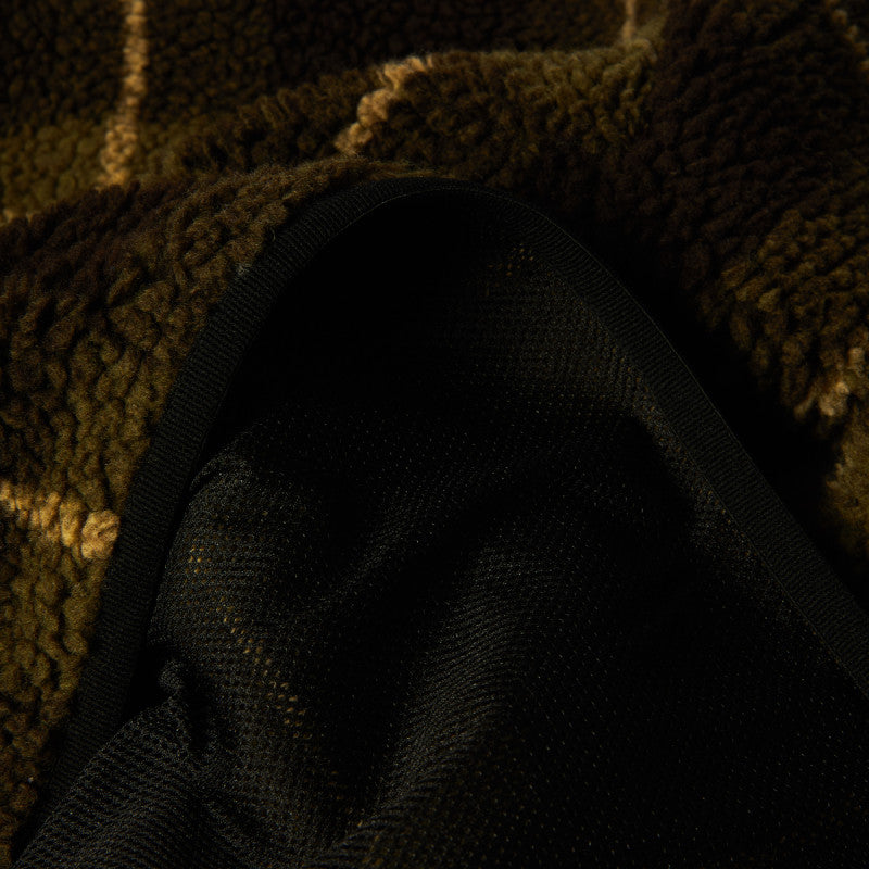 HUF Seneca High Pile Quarter Zip Fleece Olive