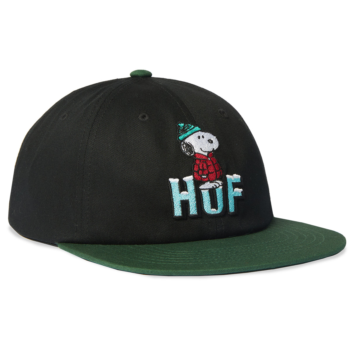 HUF Snoopy Puffer Snapback Black