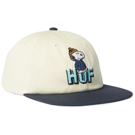 HUF Snoopy Puffer Snapback Bleach