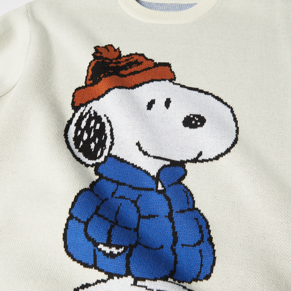 HUF Snoopy Puffer Sweater Bleach