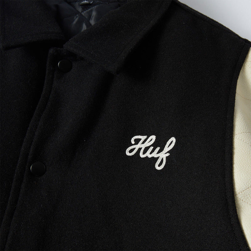 HUF Song Varsity Jacket Black