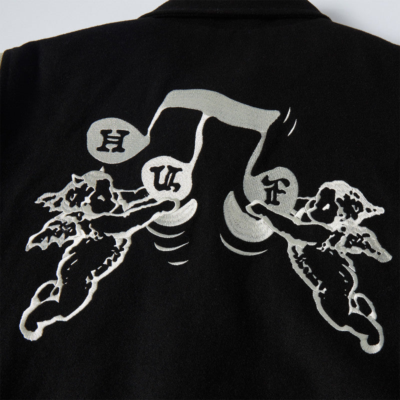 HUF Song Varsity Jacket Black