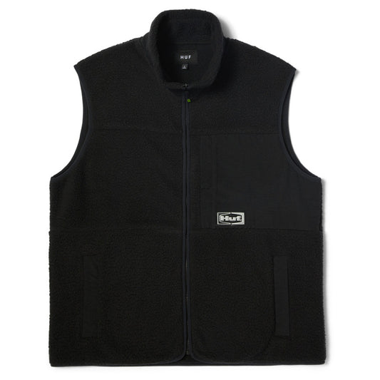 HUF Sonoma High Pile Vest Black