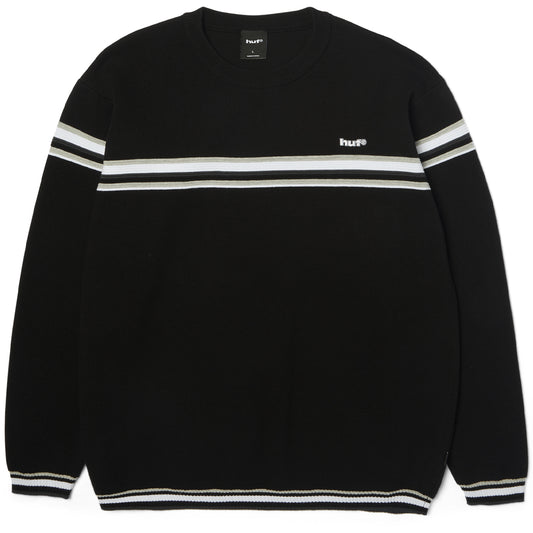 HUF Stratford Stripe Sweater Black