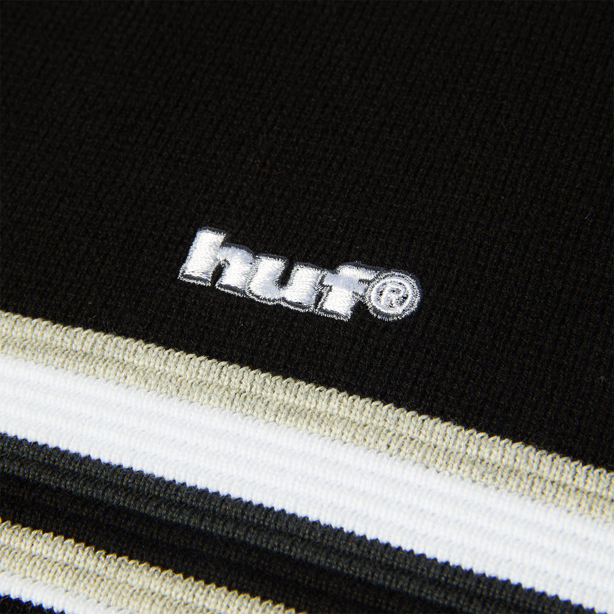 HUF Stratford Stripe Sweater Black