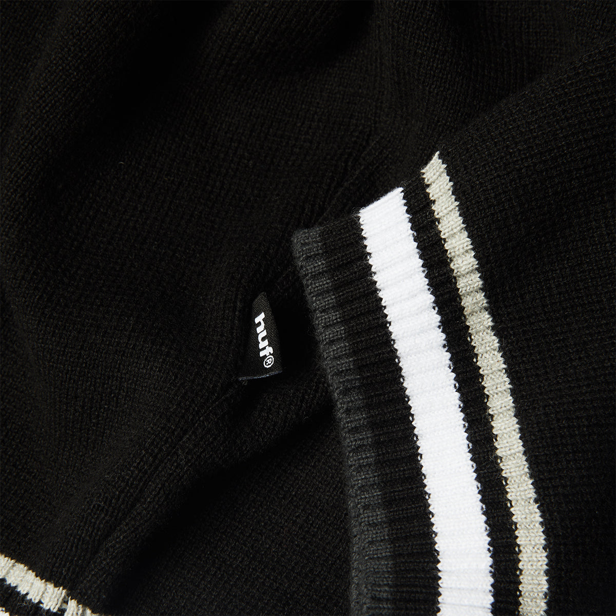 HUF Stratford Stripe Sweater Black