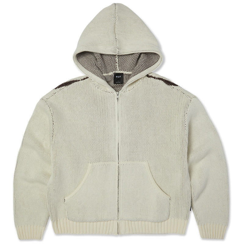 HUF Token Zip Hooded Sweater Bleach