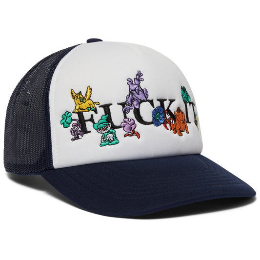 HUF Trip Trucker Hat Defender Blue