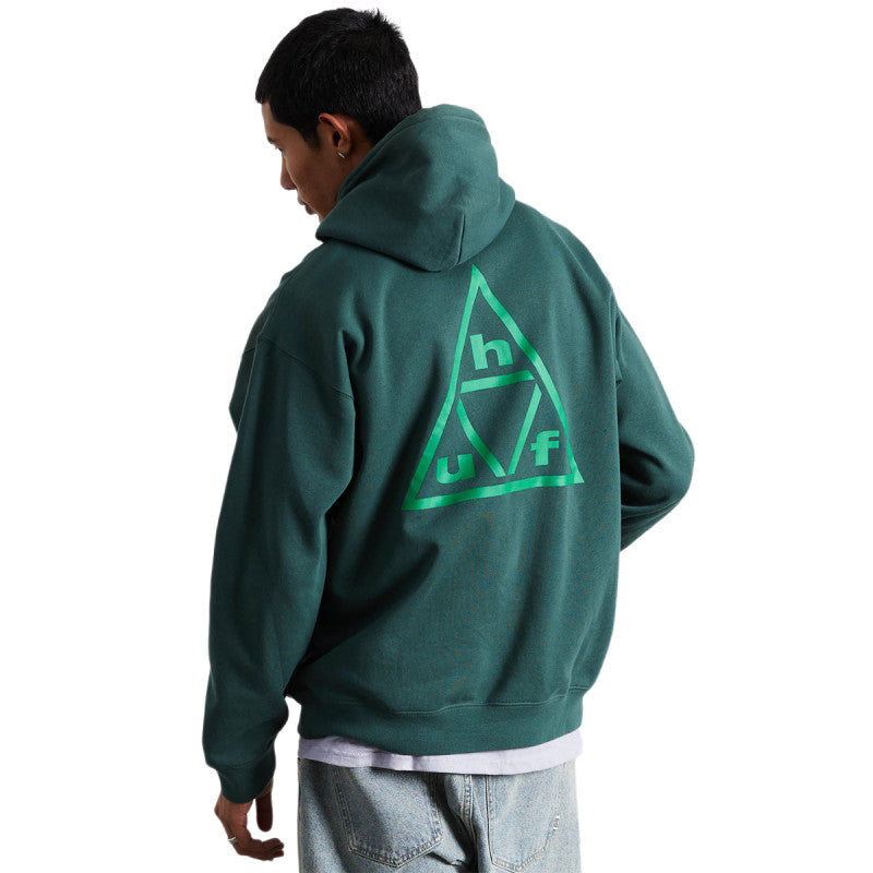 HUF Triple Triangle Hooded Sweater Forest Green/Green
