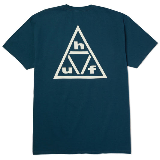 HUF Triple Triangle T-Shirt Harbor Blue/White