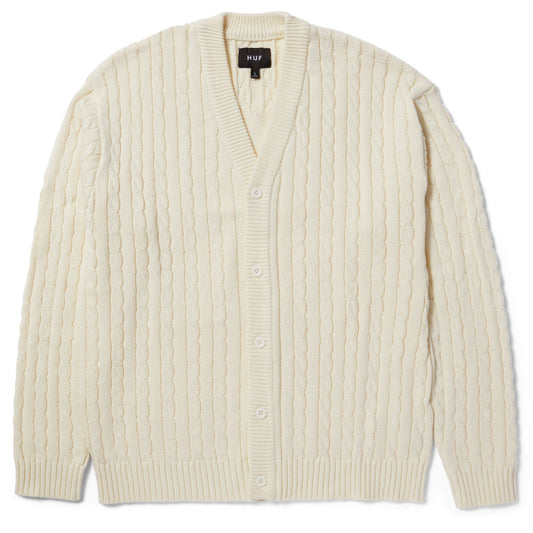 HUF TT Jacquard Cardigan Natural