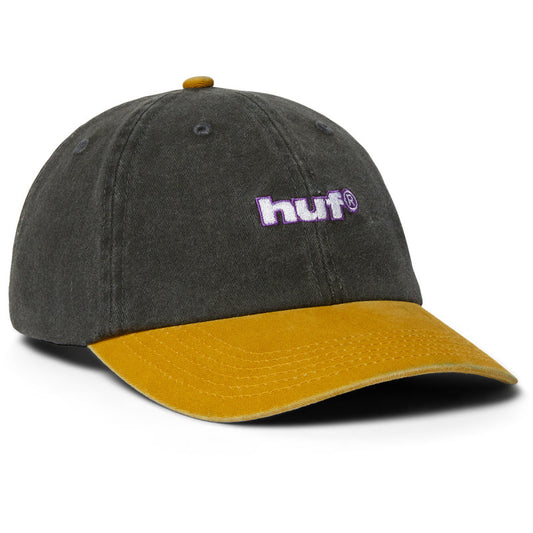 HUF Two Tone 89 Washed 6 Panel Cap Black