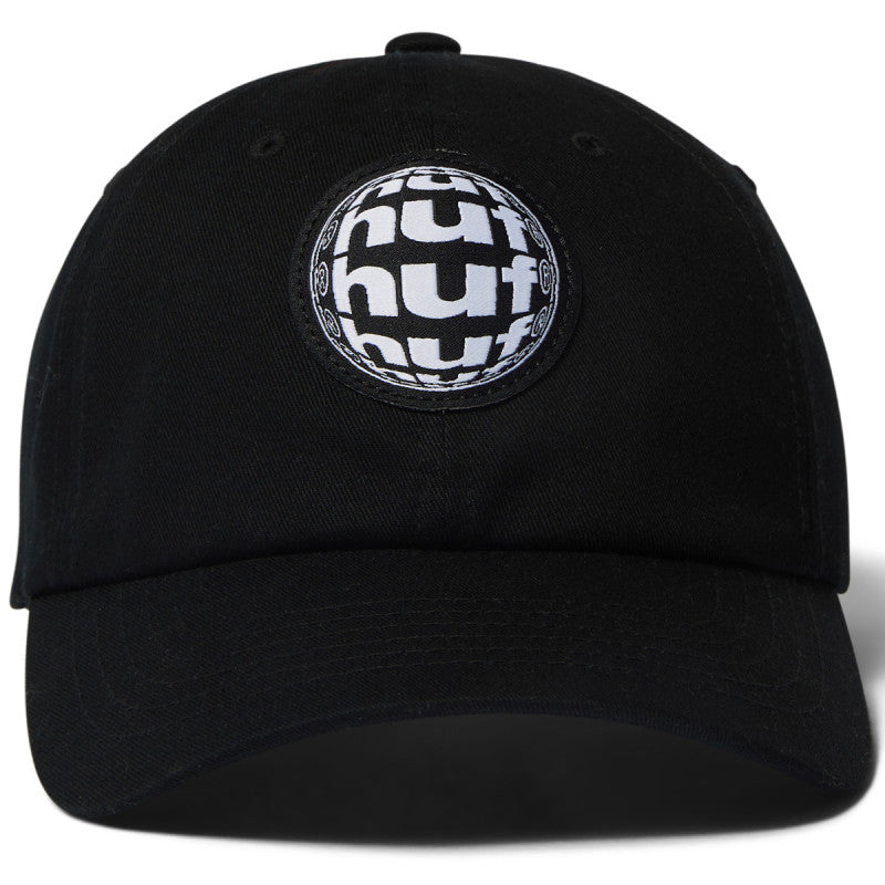 HUF Wide Angle 6 Panel CV Cap Black