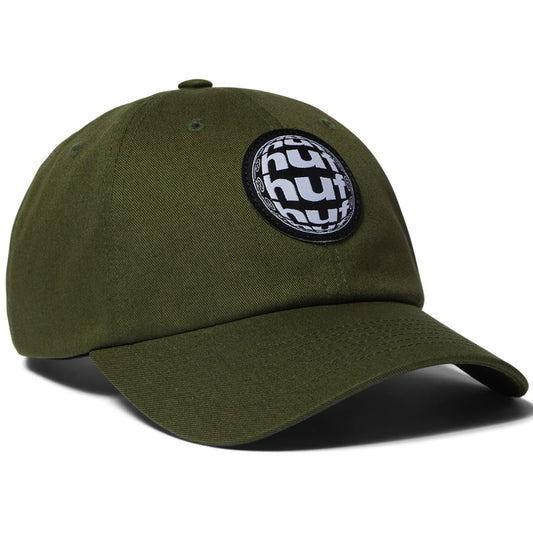 HUF Wide Angle 6 Panel CV Cap Olive