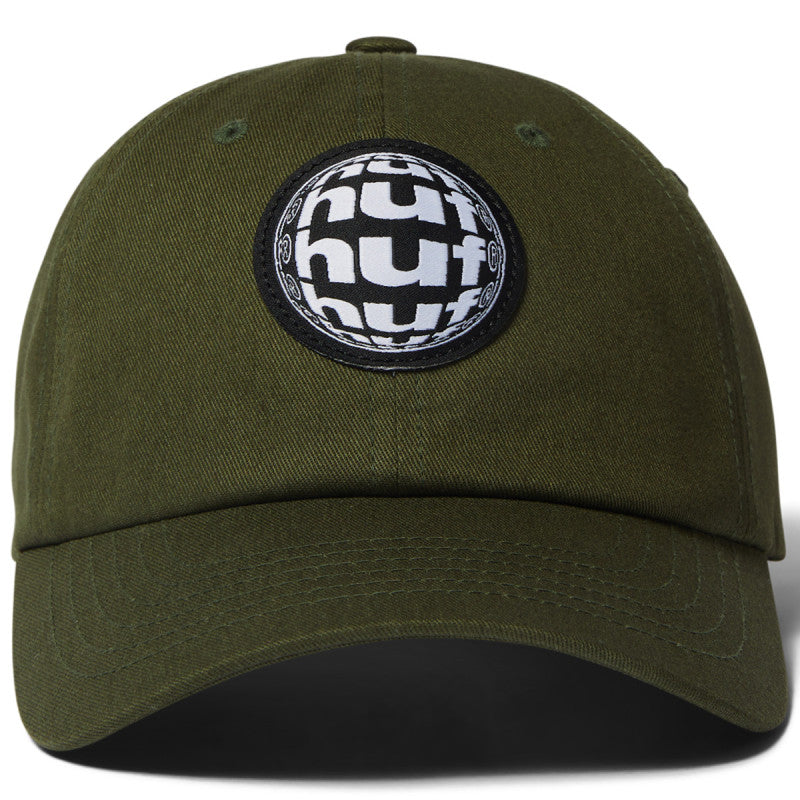 HUF Wide Angle 6 Panel CV Cap Olive