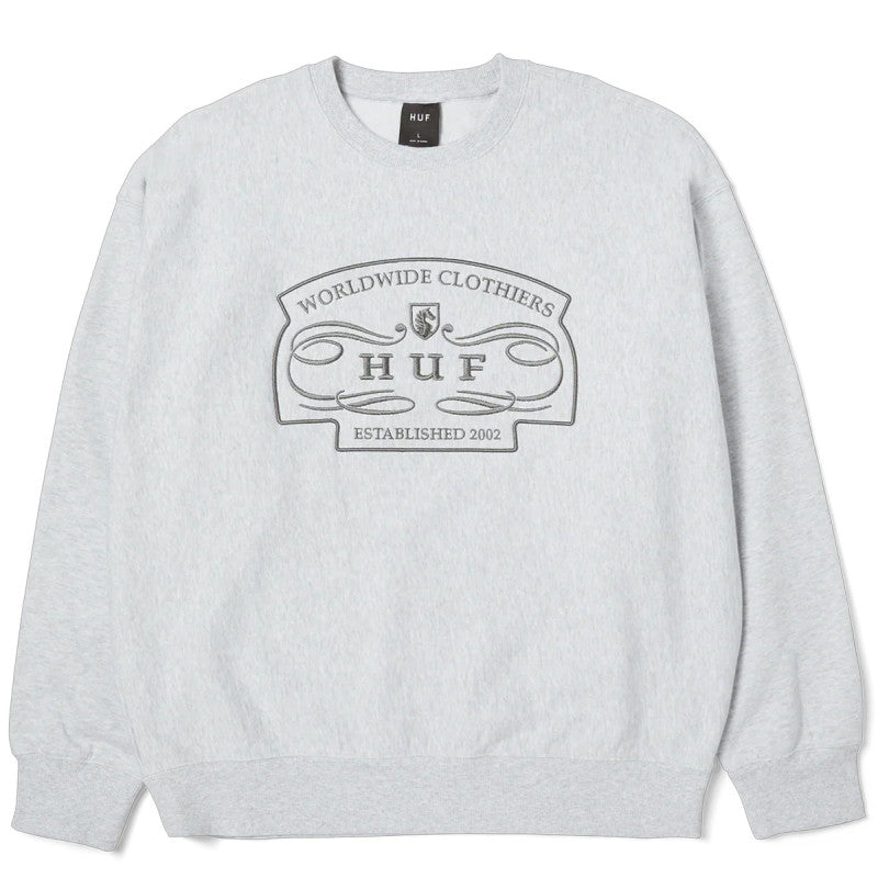 HUF Worldwide Clothiers Sweater Heather Grey