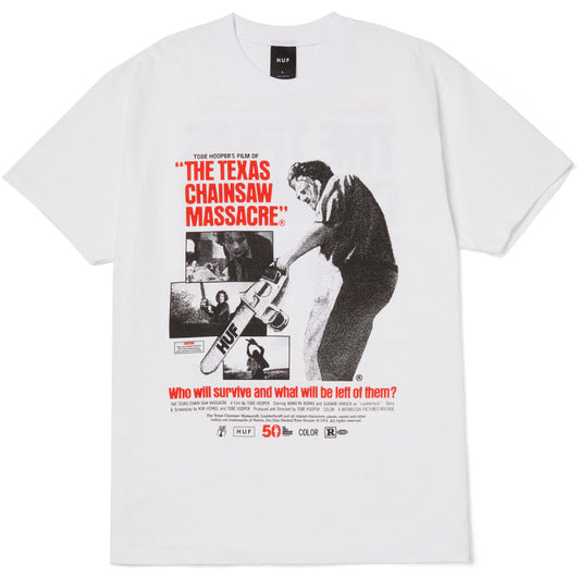 HUF x Chainsaw Box Office T-Shirt White