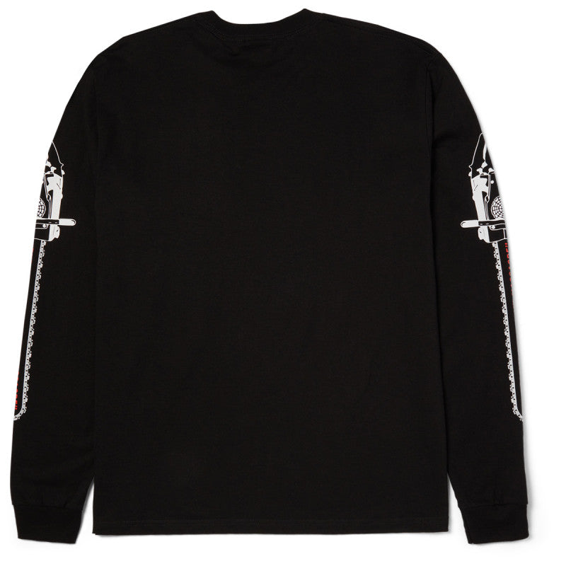 HUF x Chainsaw Dual Chain Longsleeve T-Shirt Black