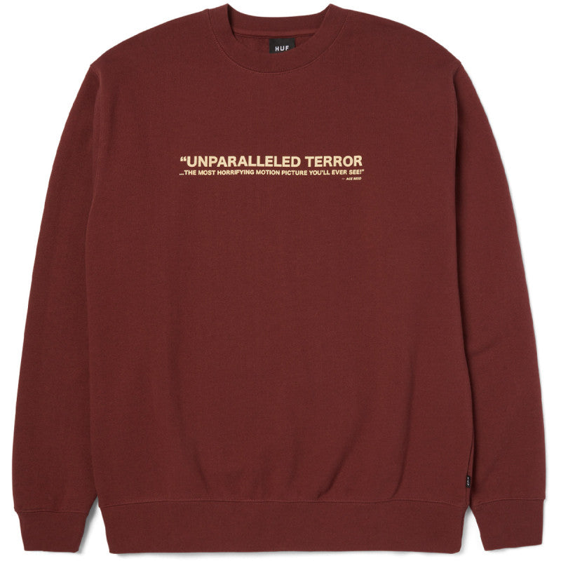 HUF x Chainsaw Unparalleled Terror Sweater Chocolate