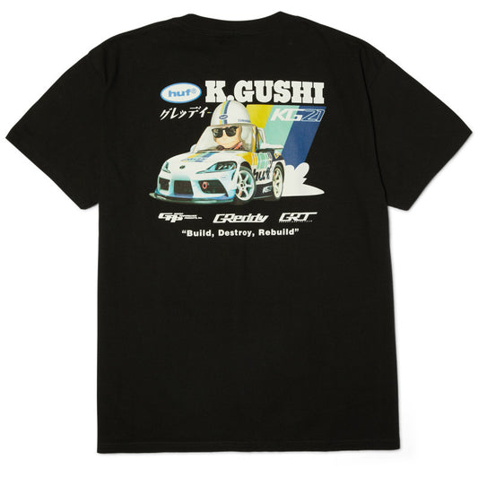 HUF x Greddy Gushi T-Shirt Black